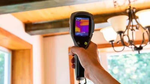 Indoor air quality testing inside an Oklahoma home